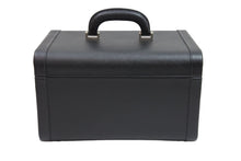 Load image into Gallery viewer, PRADA プラダ メイクボックス 化粧ケース コスメ トランク 大容量 ミラー付き 鏡 黒 美品 中古 52425