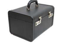 Load image into Gallery viewer, PRADA プラダ メイクボックス 化粧ケース コスメ トランク 大容量 ミラー付き 鏡 黒 美品 中古 52425
