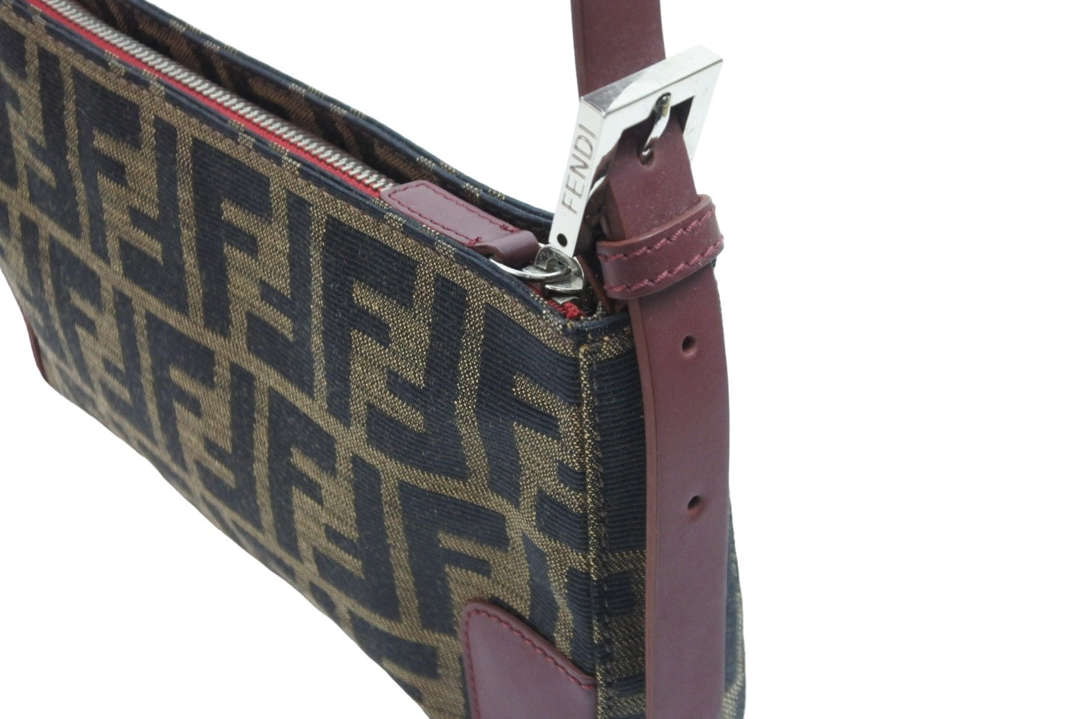 FENDI フェンディ ハンドバッグ ワンショルダー ズッカ ブラウン FENDI フェンディ ハンドバッグ ワンショルダー ズッカ ブラウン