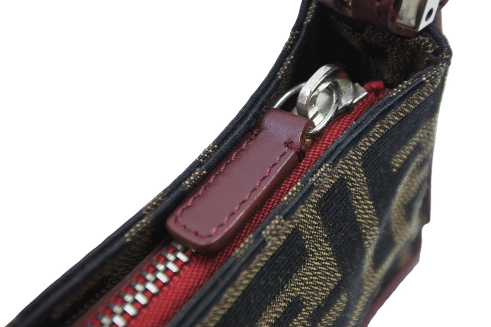 FENDI フェンディ ハンドバッグ ワンショルダー ズッカ ブラウン FENDI フェンディ ハンドバッグ ワンショルダー ズッカ ブラウン