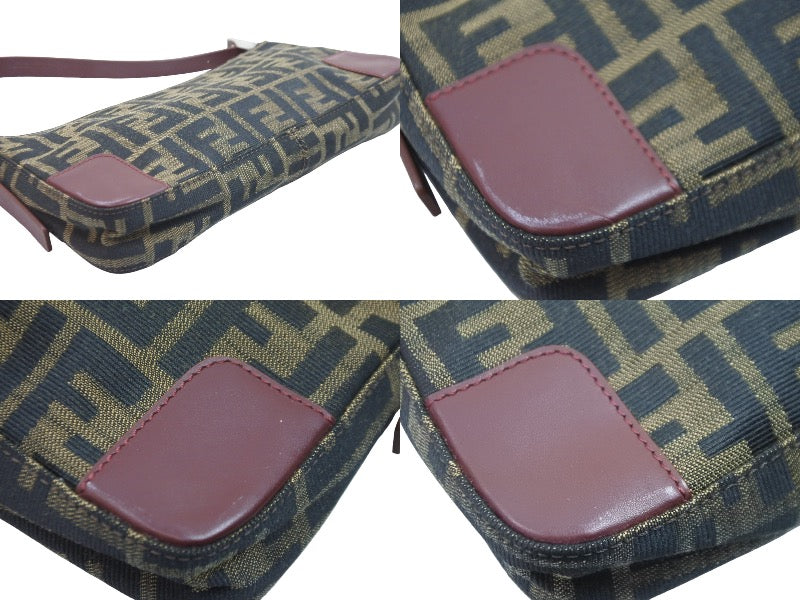 FENDI フェンディ ハンドバッグ ワンショルダー ズッカ ブラウン FENDI フェンディ ハンドバッグ ワンショルダー ズッカ ブラウン