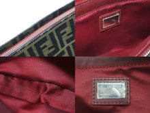 Load image into Gallery viewer, FENDI フェンディ ハンドバッグ ワンショルダー ズッカ ブラウン キャンバス レザー 8BR207 シルバー金具 美品 中古 52427