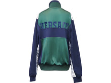 画像をギャラリービューアに読み込む, VERSACE ヴェルサーチ ジャージ トラックジャケット Sサイズ メデゥーサ グリーン ネイビー サイド 極美品 中古 52503 ロゴ