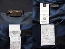 画像をギャラリービューアに読み込む, VERSACE ヴェルサーチ ジャージ トラックジャケット Sサイズ メデゥーサ グリーン ネイビー サイド 極美品 中古 52503 ロゴ