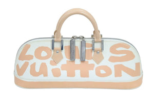 LOUIS VUITTON ルイヴィトン ハンドバッグ モノグラム グラフィティ アルマPM オリゾンタル ベージュ M92178 中古 52520