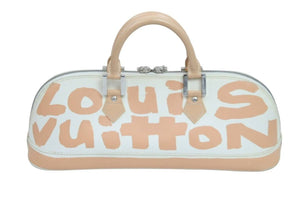 LOUIS VUITTON ルイヴィトン ハンドバッグ モノグラム グラフィティ アルマPM オリゾンタル ベージュ M92178 中古 52520