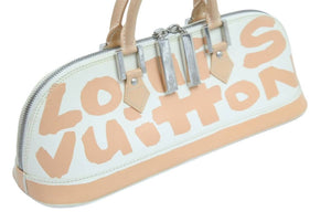 LOUIS VUITTON ルイヴィトン ハンドバッグ モノグラム グラフィティ アルマPM オリゾンタル ベージュ M92178 中古 52520