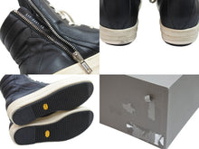 Load image into Gallery viewer, Rick Owens リックオウエンス スニーカー GEO BASKET E17 2681 サイドジップ シルバー金具 サイズ42 良品 中古 52540