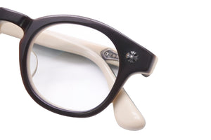CHROMEHEARTS クロムハーツ メガネ ダガータイニーチャーム シルバー925 プラスチック ベージュ ブラウン シルバー 美品 中古 52542