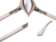 Load image into Gallery viewer, CHROMEHEARTS クロムハーツ メガネ ダガータイニーチャーム シルバー925 プラスチック ベージュ ブラウン シルバー 美品 中古 52542