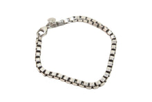 Load image into Gallery viewer, TIFFANY&amp;CO ティファニー ベネチアン ブレスレット アクセサリー スクエアリング シルバー925 15.0g 美品 中古 52626