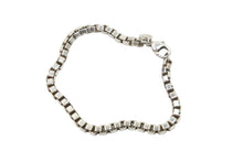 Load image into Gallery viewer, TIFFANY&amp;CO ティファニー ベネチアン ブレスレット アクセサリー スクエアリング シルバー925 15.9g 美品 中古 52627