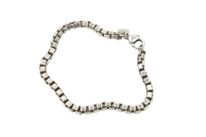 TIFFANY&CO ティファニー ベネチアン ブレスレット アクセサリー スクエアリング シルバー925 15.9g 美品 中古 52627