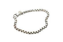 Load image into Gallery viewer, TIFFANY&amp;CO ティファニー ベネチアン ブレスレット アクセサリー スクエアリング シルバー925 15.9g 美品 中古 52627