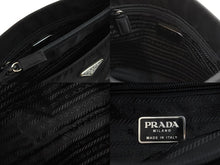 Load image into Gallery viewer, PRADA プラダ トートバッグ B6243 ブラック ナイロン トライアングルロゴプレート シルバー金具 美品 中古 52630