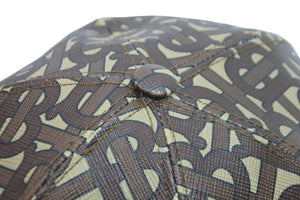 BURBERRY バーバリー キャップ 帽子 TB モノグラム BURW01W ブラウン イタリア製 サイズL 美品 中古 52635