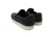 Load image into Gallery viewer, CHROME HEARTS クロムハーツ スニーカー スリッポン ローファー 42 レザー シルバー925 ガンメンタル金具 ブラック 良品 中古 52655