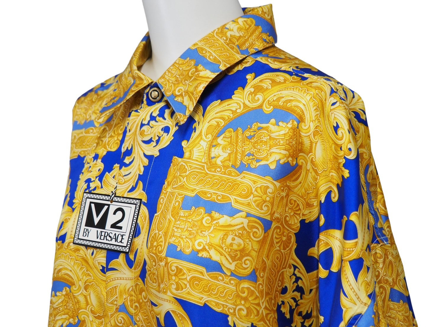 新品未使用品 VERSACE ヴェルサーチ 長袖シャツ ブラウス V2 バロック ...