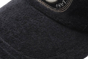 CHANEL シャネル キャップ 帽子 ココマーク 刺 イアンコナー ブラック パイル イタリア製 サイズL 美品 中古 52676