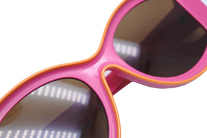 LOEWE ロエベ × パウラズ イビザ バタフライ サングラス ピンク オレンジ 52□22 LW40047U アイウェア 小物 美品 中古 52692