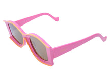 Load image into Gallery viewer, LOEWE ロエベ × パウラズ イビザ バタフライ サングラス ピンク オレンジ 52□22 LW40047U アイウェア 小物 美品 中古 52692