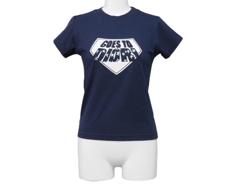 Christian Dior クリスチャンディオール GOES TO DIOR 半袖Ｔシャツ キッズ ネイビー 星 スター ロゴ サイズ10A 良品 中古 52703
