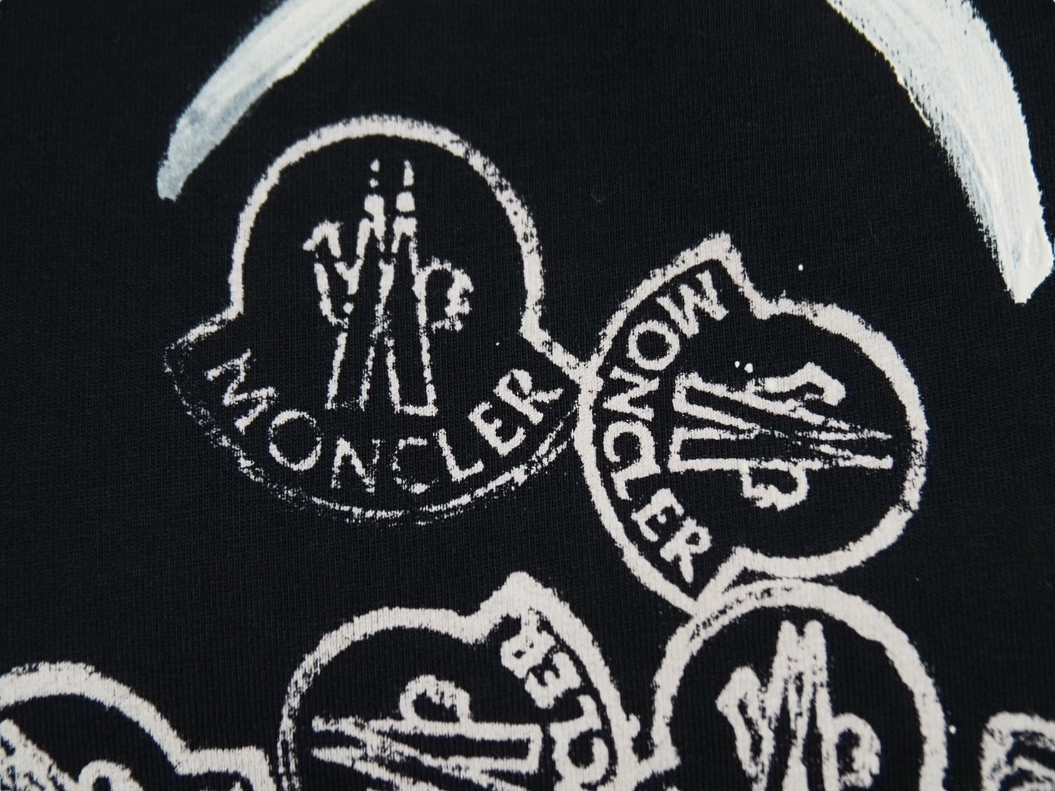 MONCLER モンクレール 半袖Ｔシャツ カットソー コットン ネイビー ロゴ サイズM RN116347 美品  52708