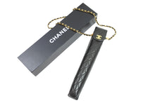 Load image into Gallery viewer, CHANEL シャネル マトラッセ チェーン ショルダー 折り畳み傘 ケース ラムスキン ブラック 小物 ココマーク 良品 中古 52718