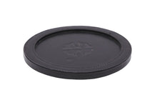 Load image into Gallery viewer, CHROME HEARTS クロムハーツ 雑貨 丸型 コースター グラス置き CHプラス ブラック レザー 美品 中古 52724