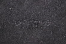 Load image into Gallery viewer, CHROME HEARTS クロムハーツ 雑貨 丸型 コースター グラス置き CHプラス ブラック レザー 美品 中古 52724