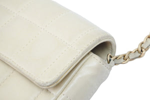 CHANEL シャネル チェーンショルダーバッグ チョコバー A15316 6番台 ベージュ ゴールド金具 良好 中古 52749