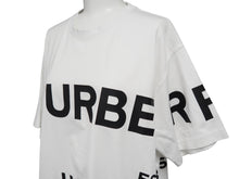 Load image into Gallery viewer, BURBERRY バーバリー 半袖Ｔシャツ S2012093 HORSEFERRY オーバーサイズ ホワイト ブラック コットン XS 美品 中古 52757