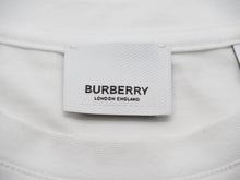Load image into Gallery viewer, BURBERRY バーバリー 半袖Ｔシャツ S2012093 HORSEFERRY オーバーサイズ ホワイト ブラック コットン XS 美品 中古 52757
