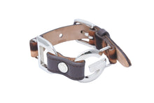 Load image into Gallery viewer, DOLCE&amp;GABBANA ドルチェアンドガッバーナ ブレスレット ブラウン イタリア製 シルバー金具 美品 中古 52776