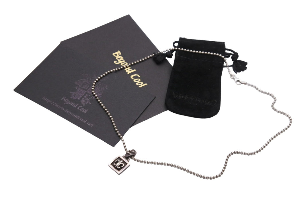 ChromeHearts クロムハーツ Frame BS Flear フレームビーエスフレア ネックレス アクセサリー 1998 シルバー925 良品 中古 52779