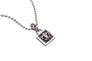 ChromeHearts クロムハーツ Frame BS Flear フレームビーエスフレア ネックレス アクセサリー 1998 シルバー925 良品 中古 52779