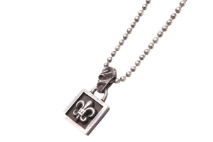 ChromeHearts クロムハーツ Frame BS Flear フレームビーエスフレア ネックレス アクセサリー 1998 シルバー925 良品 中古 52779