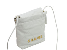 Load image into Gallery viewer, 新品同様 CHANEL22 シャネル ショルダーバッグ チェーンショルダーバッグ カーフスキン AS3980 ホワイト ゴールド金具 中古 52781