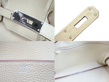 Load image into Gallery viewer, HERMES エルメス ハンドバッグ バーキン40 □K刻印 トリヨンクレマンス パーシュマン ベージュ系 シルバー金具 美品 中古 52784