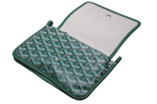 Load image into Gallery viewer, 新品未使用 GOYARD ゴヤール ショルダーバッグ プリュメ ポーチウォレット グリーン PVC レザー シルバー金具 中古 52832