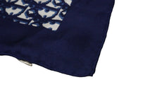 Load image into Gallery viewer, ChristianDior クリスチャンディオール スカーフ トロッター柄 ブランドロゴ C-TK286 シルク ネイビー ブルー 美品 中古 52891