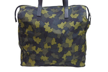 Load image into Gallery viewer, 新品未使用品 PRADA プラダ 2WAYトートバッグ VA1074 迷彩柄 ナイロン レザー ブラック カーキー グリーン シルバー金具 中古 52897