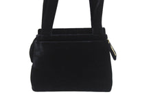 Load image into Gallery viewer, CHANEL シャネル ハンドバッグ ミニバック 5番台 ココマーク ベロア レザー ブラック ゴールド金具 美品 中古 52902