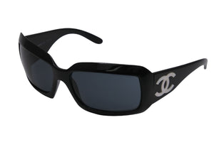 CHANEL シャネル サングラス アイウェア メガネ ココマーク 61□16 120 5067-H C501/87 プラスチック ブラック 美品 中古 52930