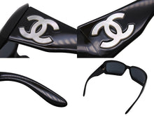 Load image into Gallery viewer, CHANEL シャネル サングラス アイウェア メガネ ココマーク 61□16 120 5067-H C501/87 プラスチック ブラック 美品 中古 52930