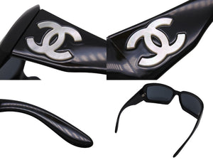 CHANEL シャネル サングラス アイウェア メガネ ココマーク 61□16 120 5067-H C501/87 プラスチック ブラック 美品 中古 52930