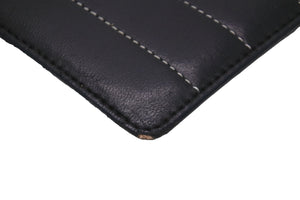 CHANEL シャネル パスケース カードケース ココマーク フランス製 レザー ブラック シルバー金具 良品 中古 52931