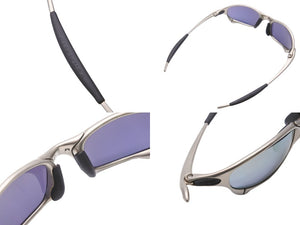 OAKLEY オークリー サングラス ジュリエット スタンダードフィット JE053791B シルバー 付属品あり 美品 中古 52941