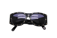Load image into Gallery viewer, CHANEL シャネル サングラス アイウェア メガネ ココマーク 星 ブラック プラスチック 03525 94305 ゴールド金具 美品 中古 52966