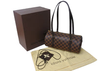 Load image into Gallery viewer, 新品同様 LOUIS VUITTON ルイ・ヴィトン ハンドバッグ パピオン ダミエキャンバス 新型 N41210 ブラウン ゴールド金具 中古 52982